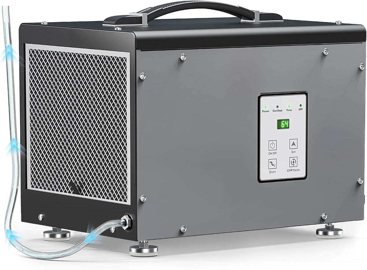 BaseAire Crawlspace 70 PPD Dehumidifier with Pump for 1000 Sq Ft