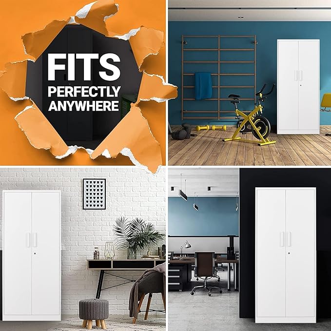 Metal Storage Cabinet-71” Tall Steel File Cabinets