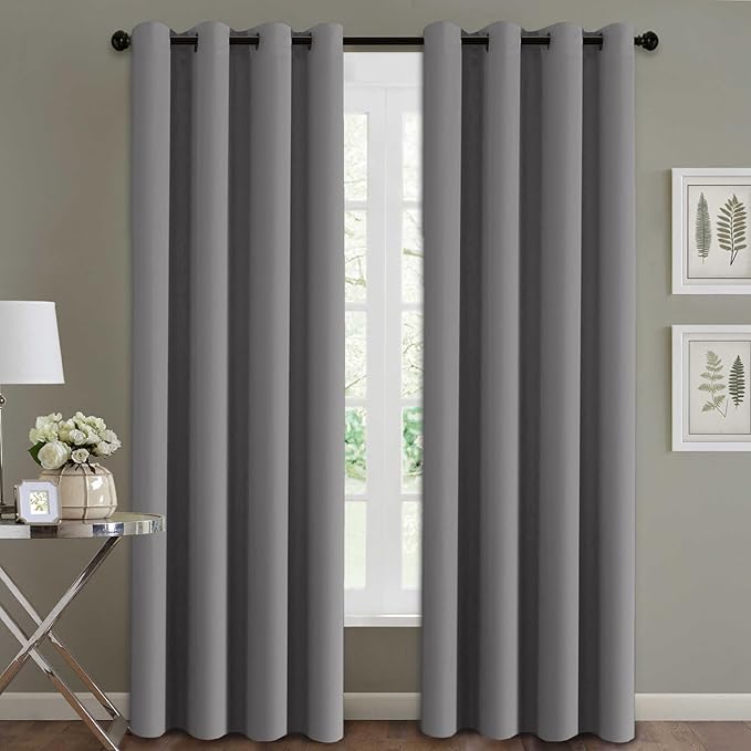 H.VERSAILTEX Three Pass Microfiber Blackout Thermal Insulated Grommet Panel (...