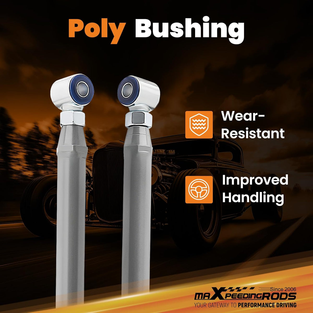maXpeedingrods Universal Parallel 4 Link Kit for Classic Car & Truck