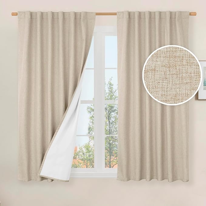 LAMIT 100% Blackout Window Curtains