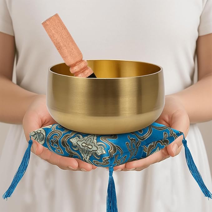 Large Tibetan Singing Bowl Set