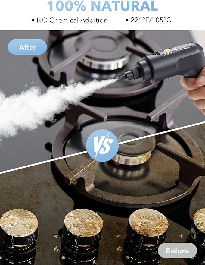 Steam Cleaner 3-Level Adjustable Steamer (17 pcs)