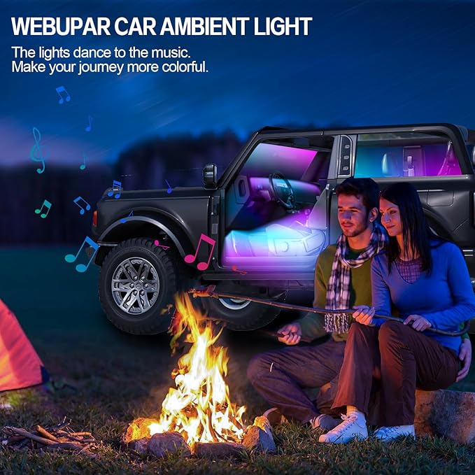 Dreamcolor Acrylic Interior Car Light 10 in 1 Automotive Ambient Light Kits