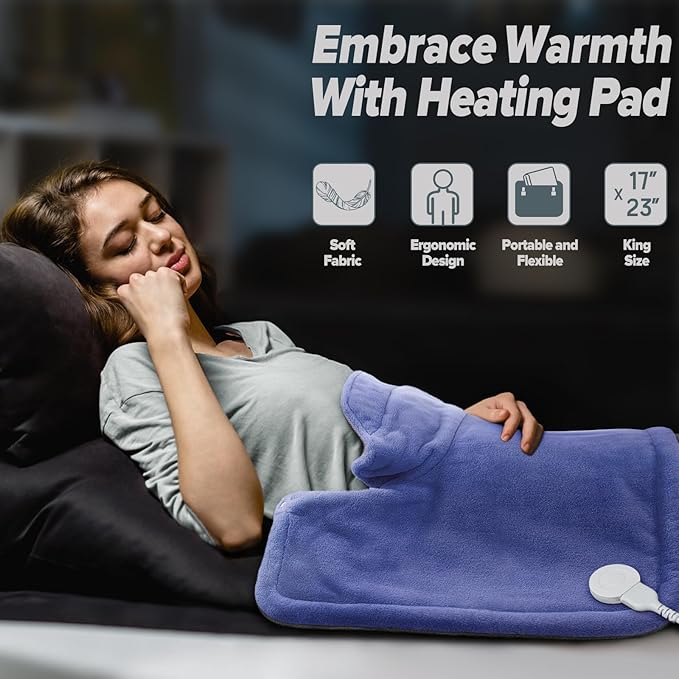 Heating pad for Neck, Cramps Pain Relief, Gifts for Women, 4 Auto-Off, Machine