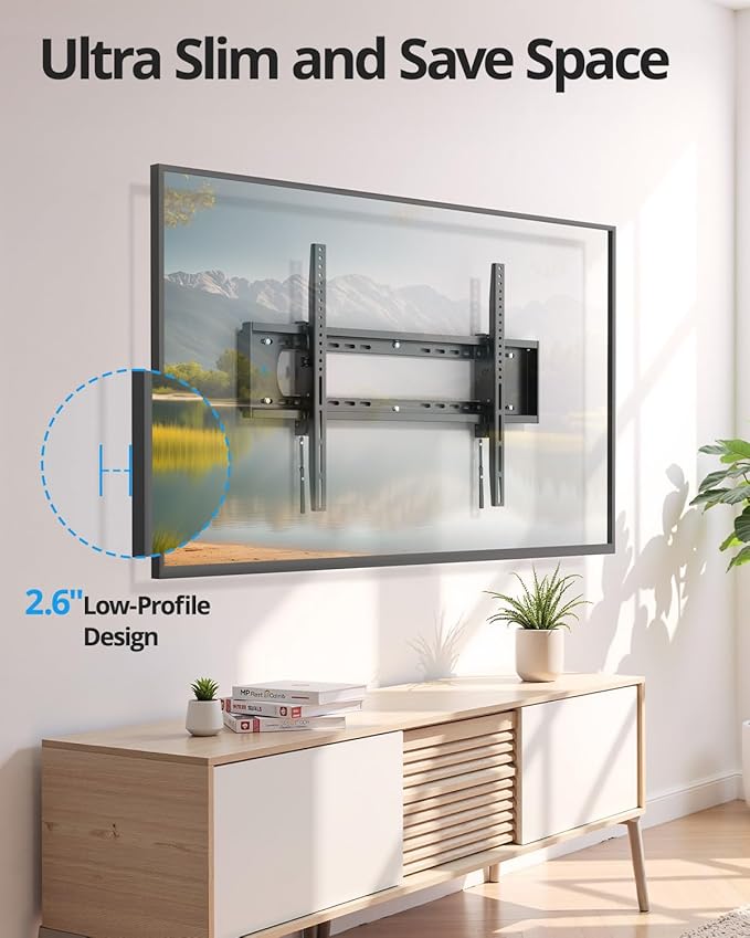 85 86 98 100 inch Heavy Duty Tilt TV Wall Mount Bracket