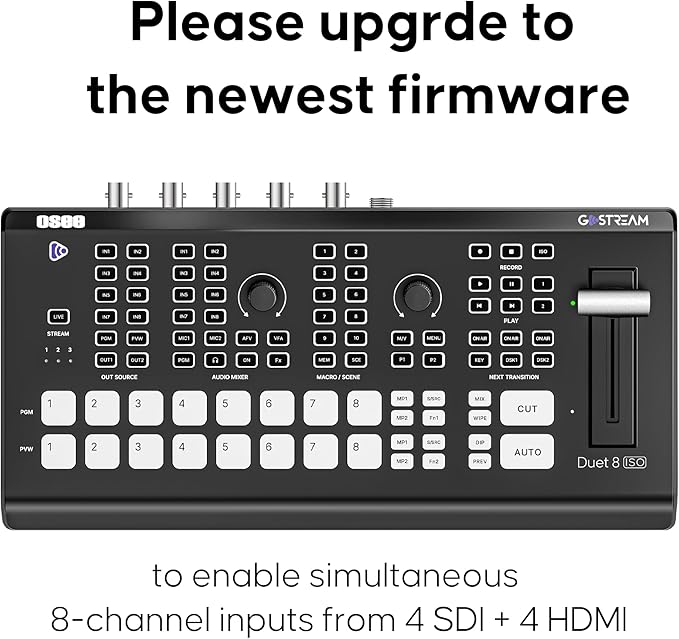 Osee GoStream Duet 8 ISO, 8 Channels Video Switcher