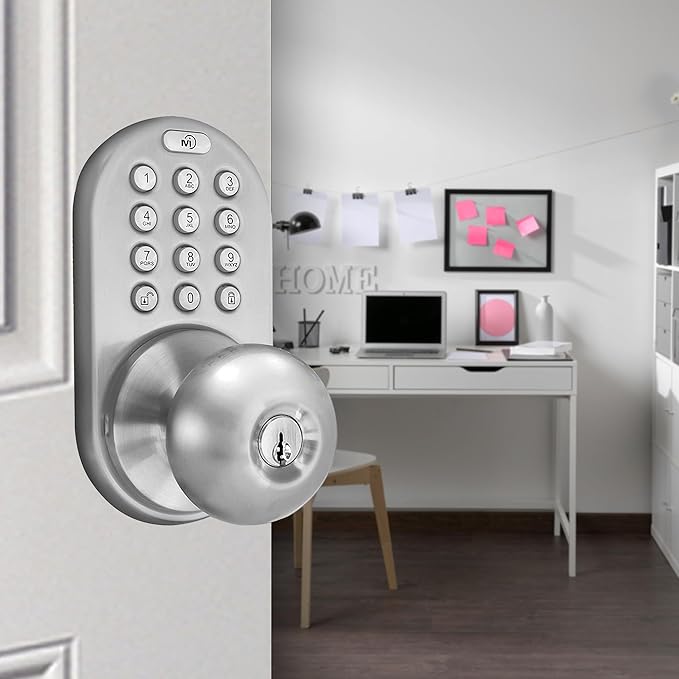 MiLocks TKK-02SN Tkk-Sn Digital Door Knob Lock