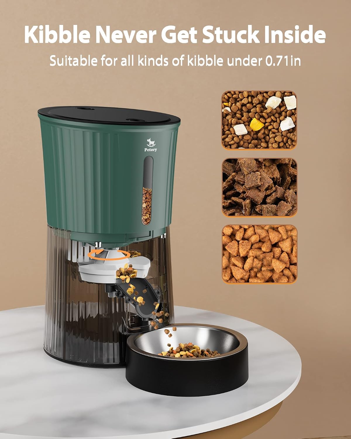 Timed Automatic Cat Feeder - 4L Dry Food Dispenser for Cats and Dogs