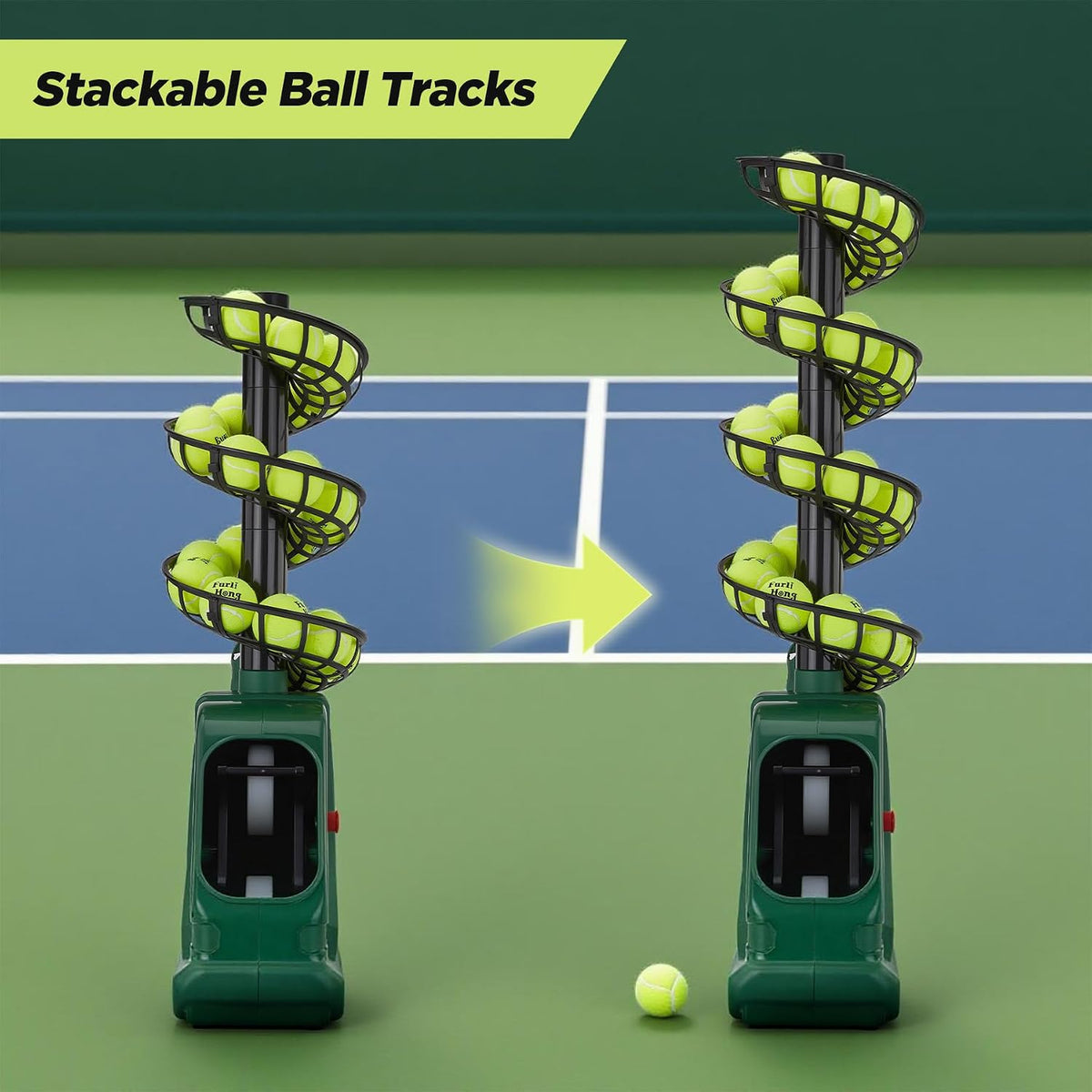 Furlihong 3819BH Portable Tennis Ball Machine