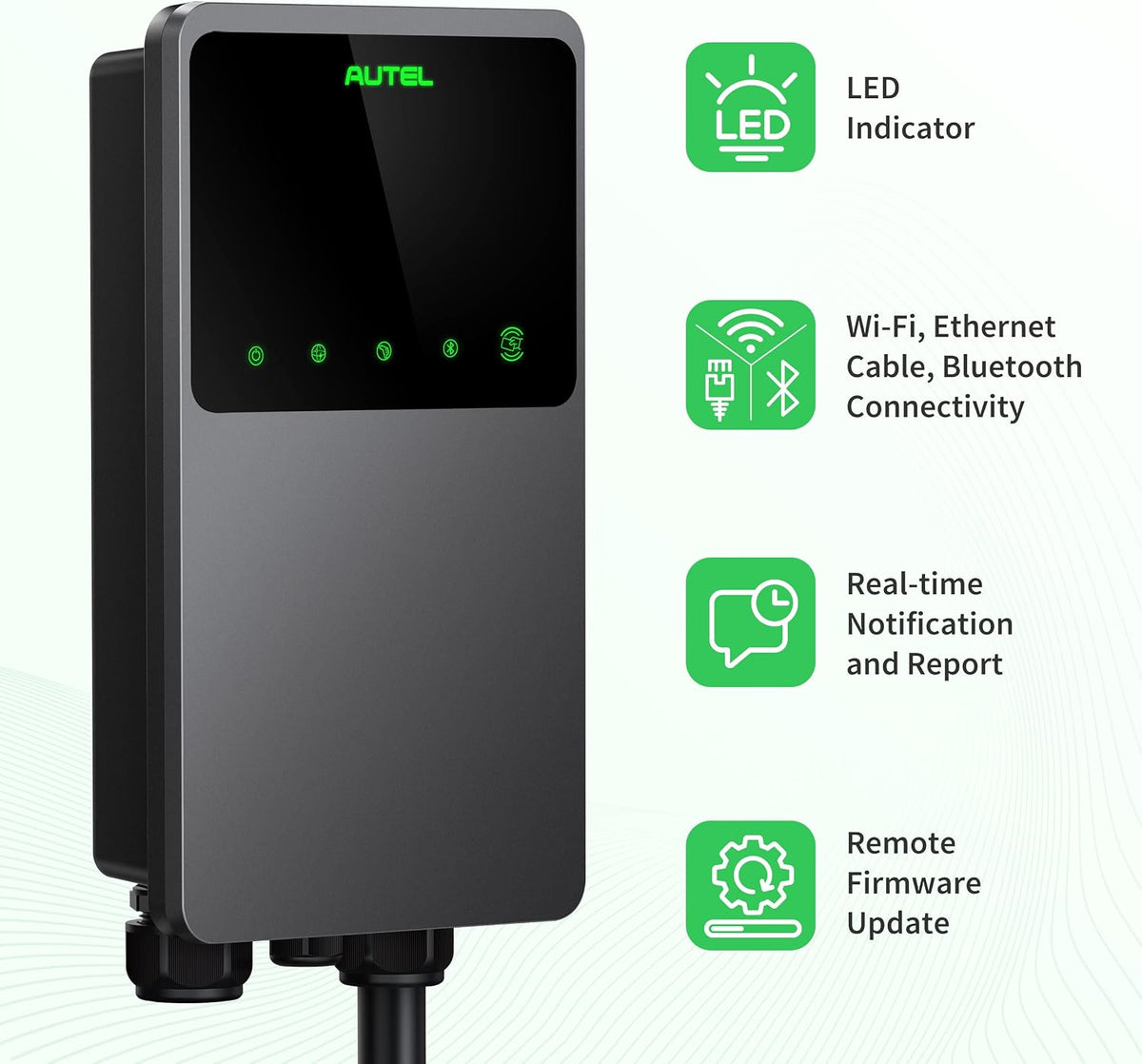 Autel Level 2 EV Charger up to 50Amp, 240V, Indoor/Outdoor Car Charging Stati...