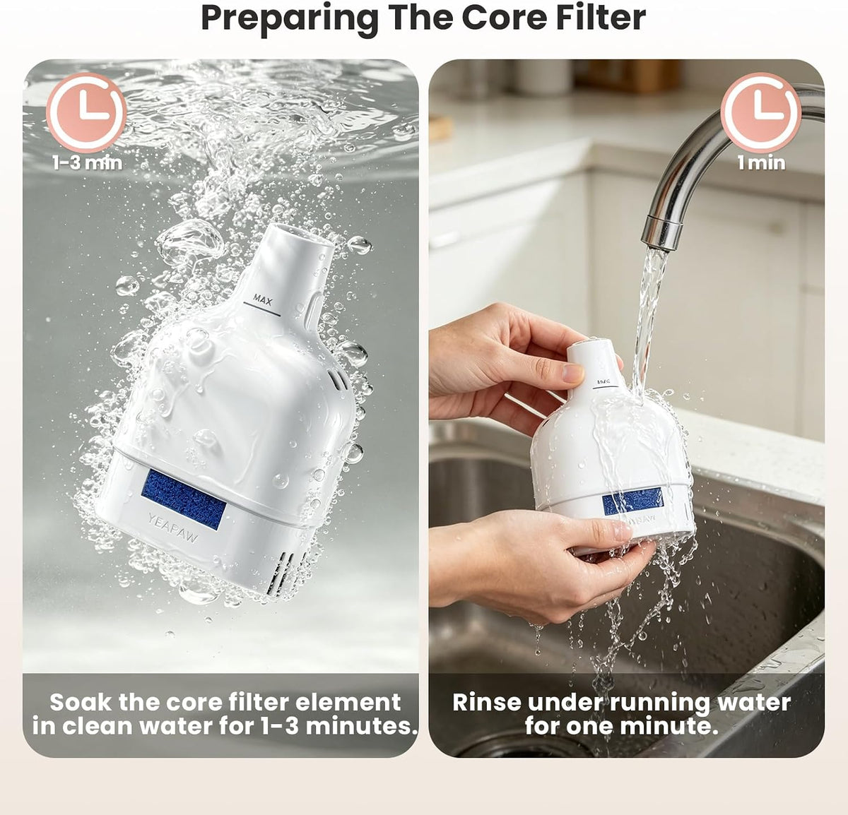 Cat Water Fountain Filters, 3 Pack, 6-Month Supply