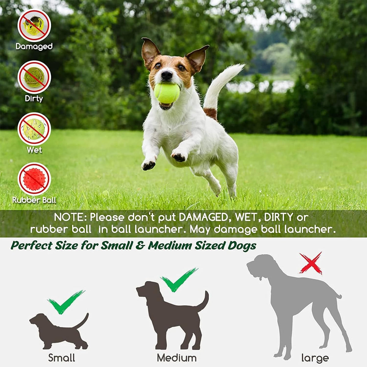 SOCO Automatic Ball Launcher for Dogs, 15 2-Inch Balls, Blue