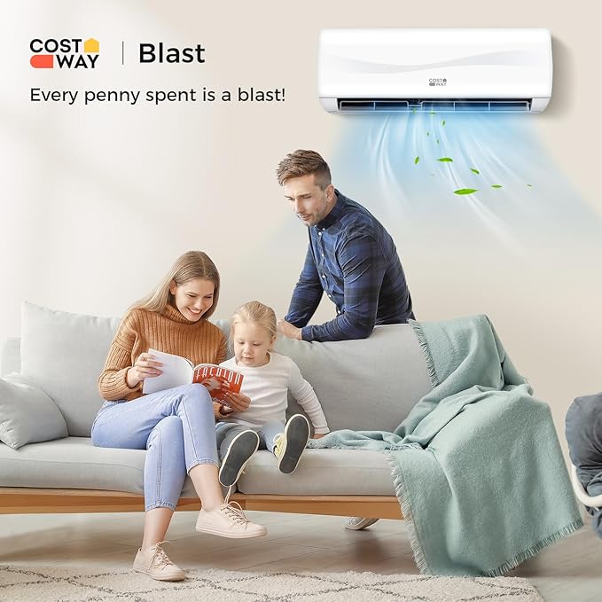 COSTWAY 24000BTU Mini Split Air Conditioner& Heater, 18.5 SEER2 208-230V