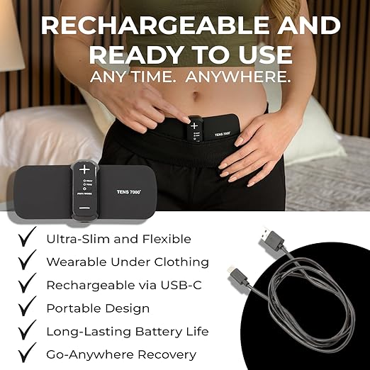 TENS 7000 Heat + TENS Unit for Menstrual Cramp Relief