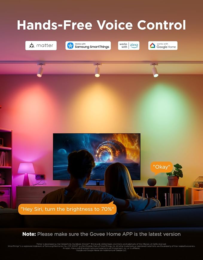 Govee E12 Led Bulb, Smart Light Bulbs Work (6 Pack)