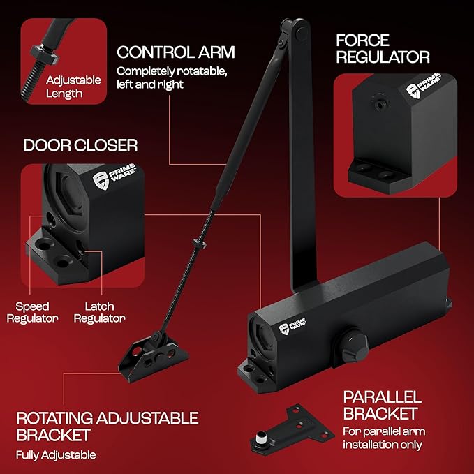PrimeWare DC-600 Automatic Adjustable Door Closers