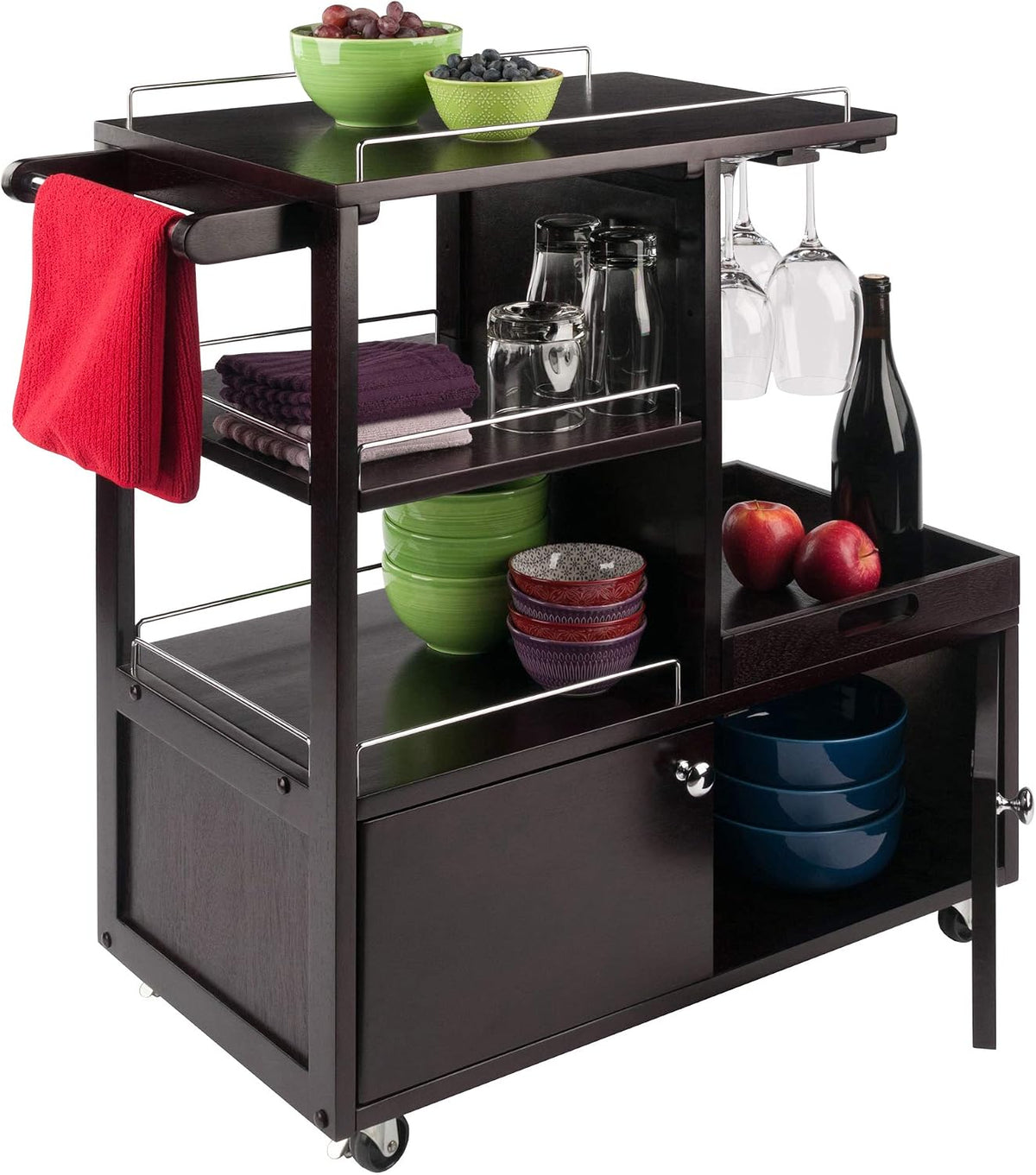 Winsome Wood Galen Entertainment Cart