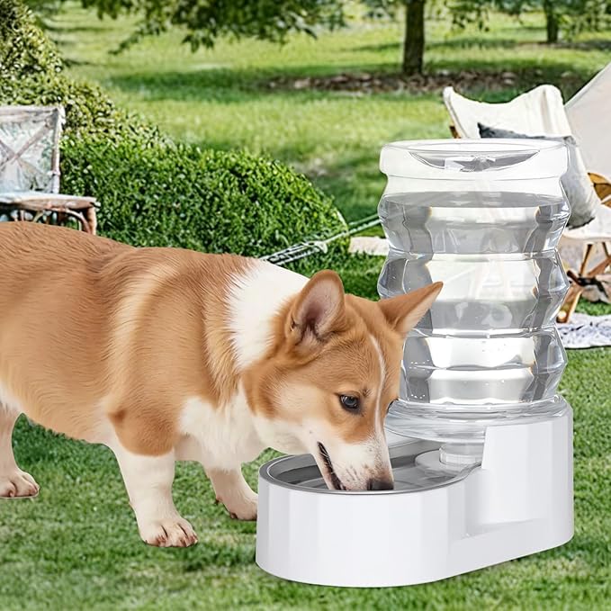 RIZZARI Automatic Gravity Pet Dispenser: 6.5L Large Capacity -No Power Needed
