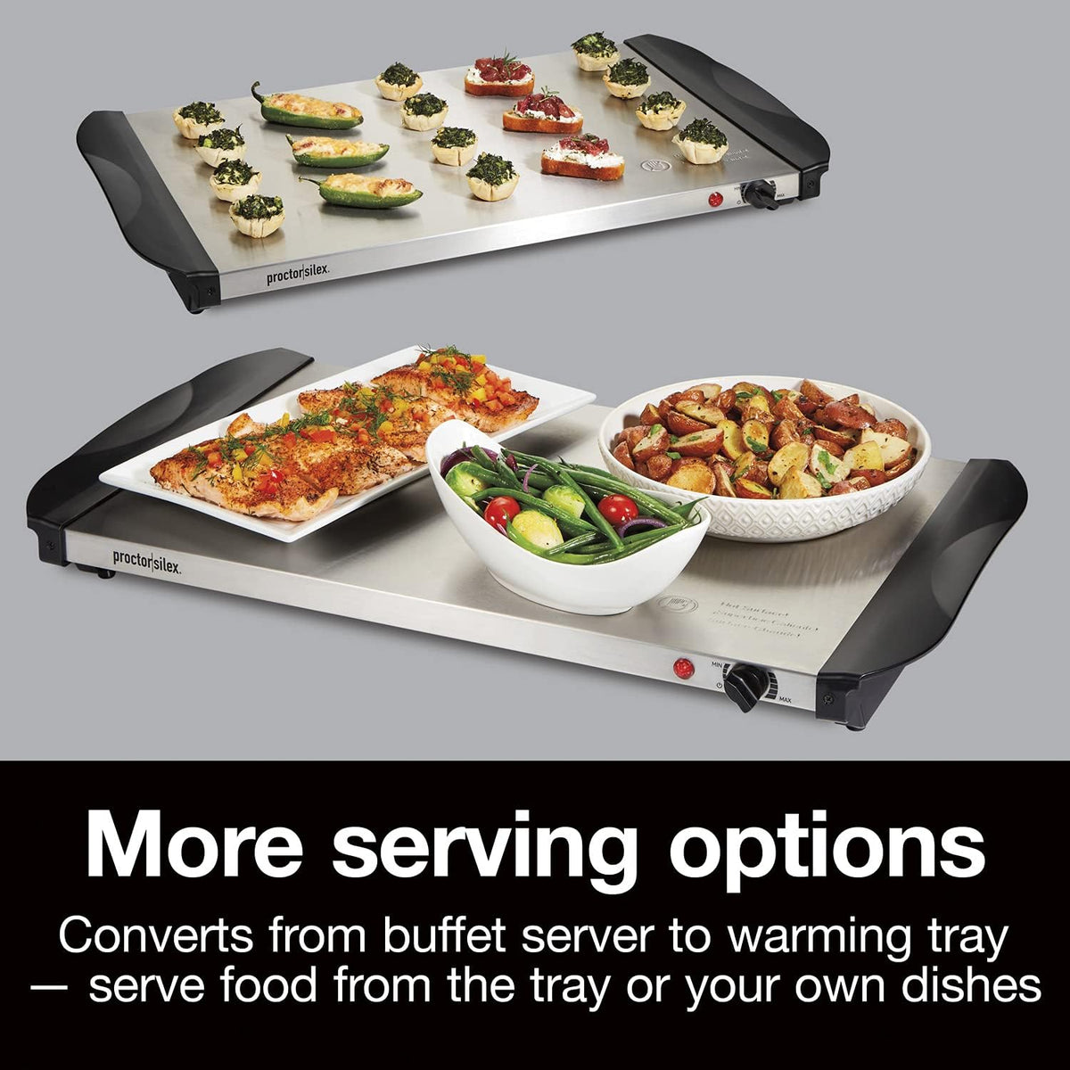 Proctor Silex Electric Buffet Server & Food Warmer With Lids