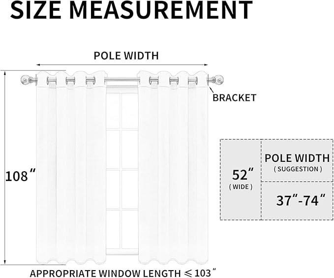 Easy-Going Blackout Curtains for Bedroom, Solid Thermal Insulated Grommet and