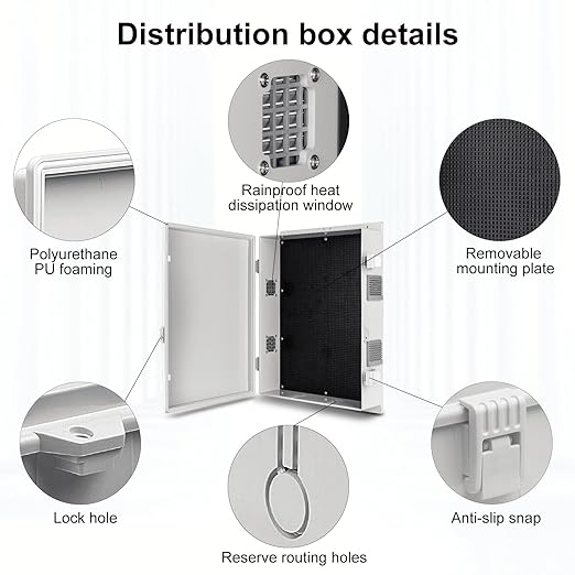 Namunanee Outdoor Electrical Junction Box, ABS Water Resistant Enclosure