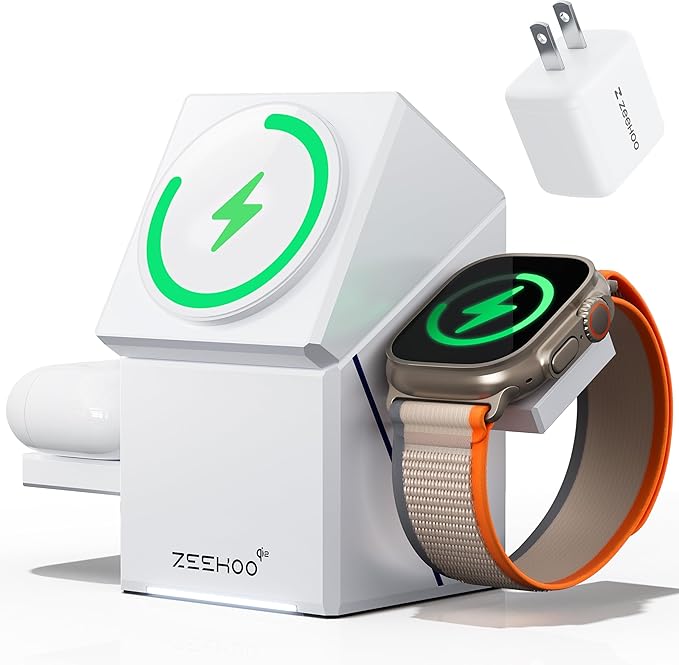 ZEEHOO 3 in 1 Charging Station,