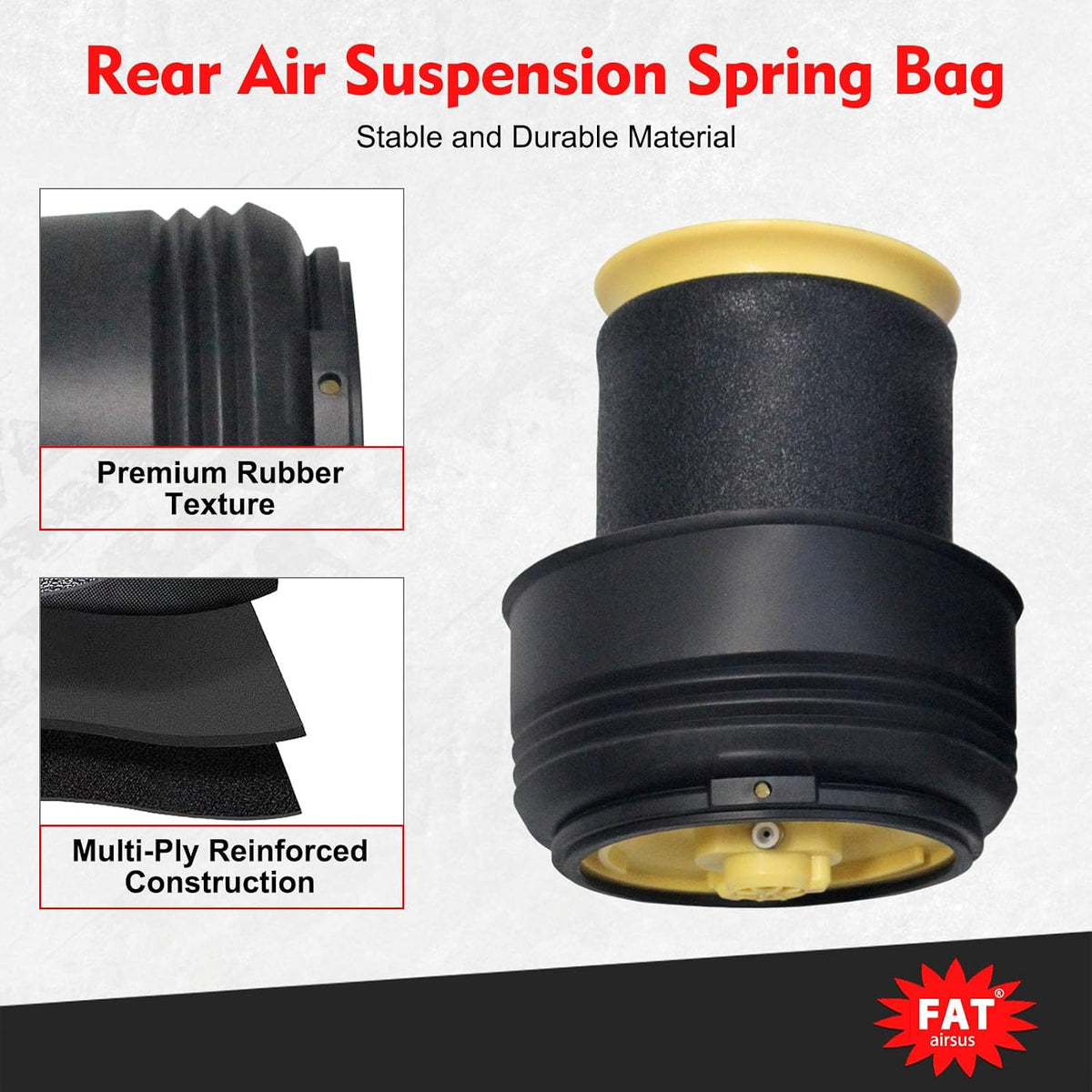 Rear Air Suspension Spring Bag Compatible with BMW X5 E70 X6 E71 E72 37126790...