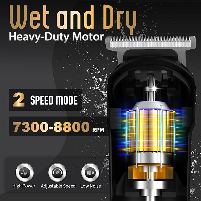 Ufree Beard Trimmer for Men, Waterproof Electric Razor for Nose, Face & M...