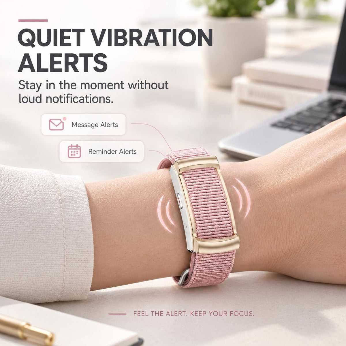 Screenless Fitness Tracker for Women, 24/7 Activity Health Tracker