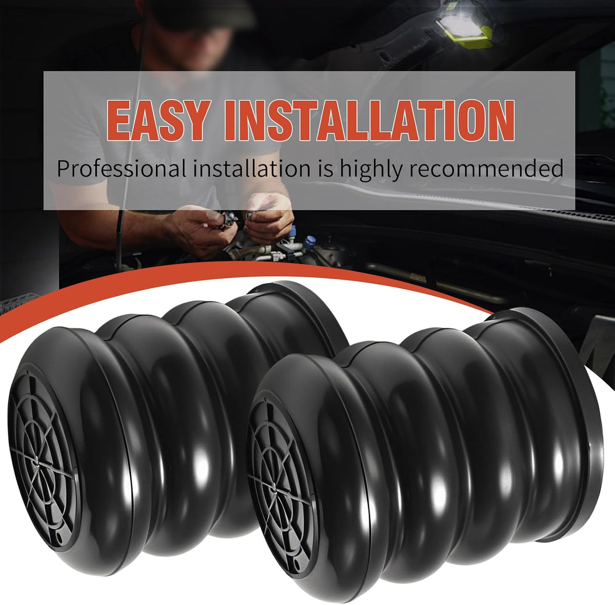 2PCS SSF-106-47 Air Suspension Helper Spring Kit, Replacement for Ford E-150 ...