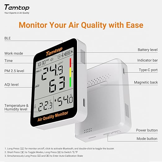 Temtop Smart Air Quality Monitor