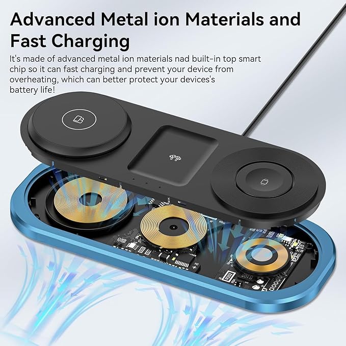 3 in 1 Fast Wireless Charger Stand