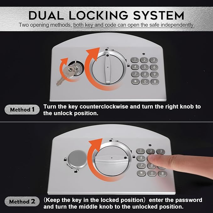 Dalmbox Portable Metal Safe Box
