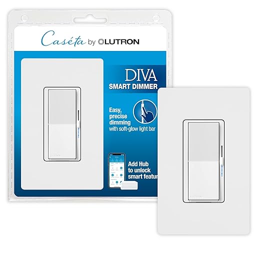 Lutron Diva Smart Dimmer Light Switch