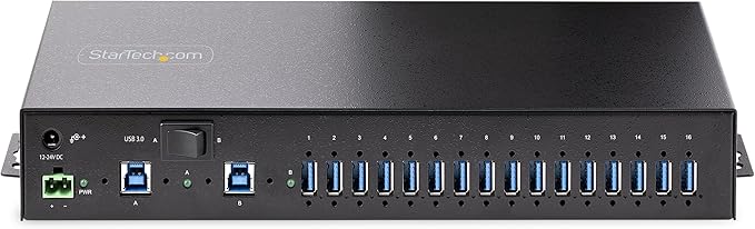 StarTech.com 16-Port Industrial USB 5Gbps Hub