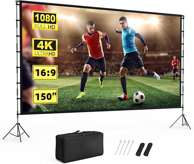 Projector Screen Outdoor, Vamvo Projector Screen