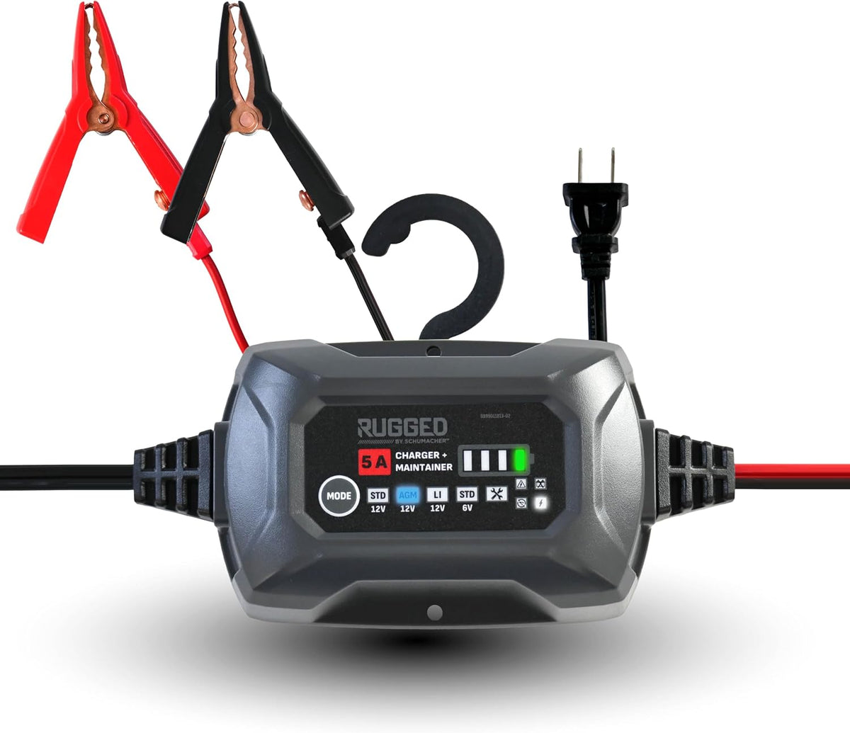 Schumacher Electric 5A Car Battery Charger & Maintainer, 6V/12V – SC1682