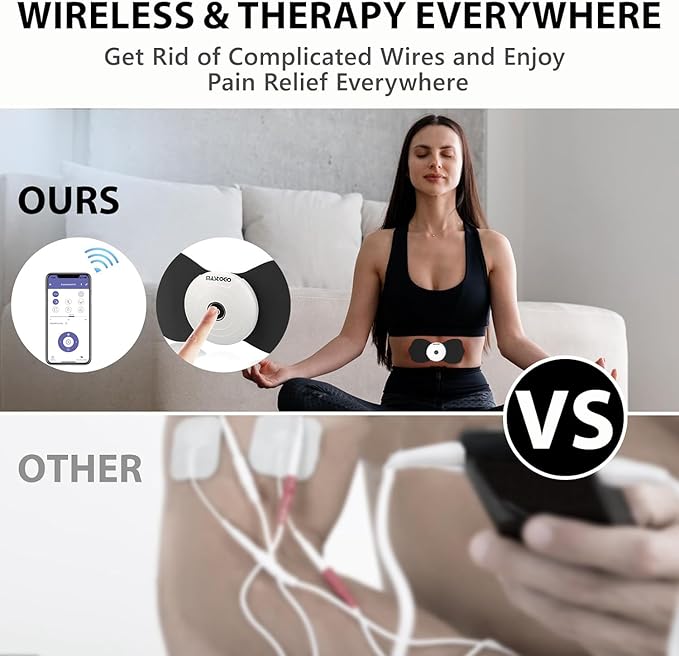 Wireless TENS & EMS Unit Back Pain Relief Massager