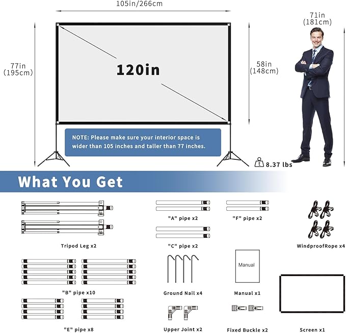 VISULAPEX Projector Screen