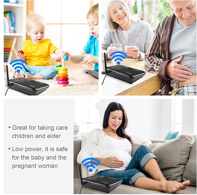 Wuloo Intercoms Wireless for Home 5280 Feet Range 10 Channel 3 Code, Wireless...