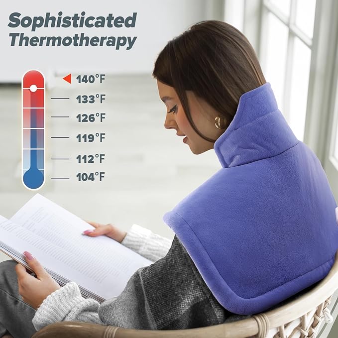 Heating pad for Neck, Cramps Pain Relief, Gifts for Women, 4 Auto-Off, Machine