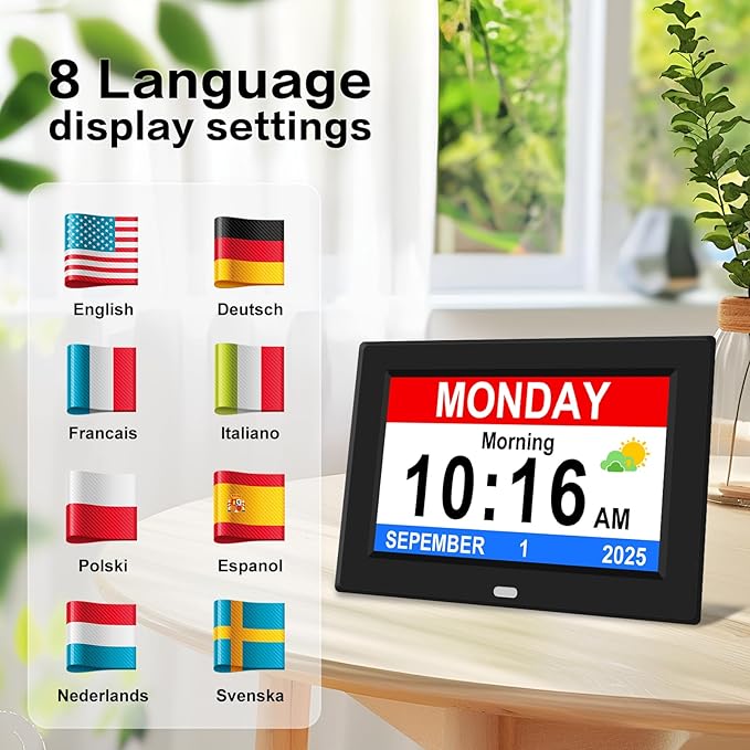 10'' Large Display Digital Alarm Clock
