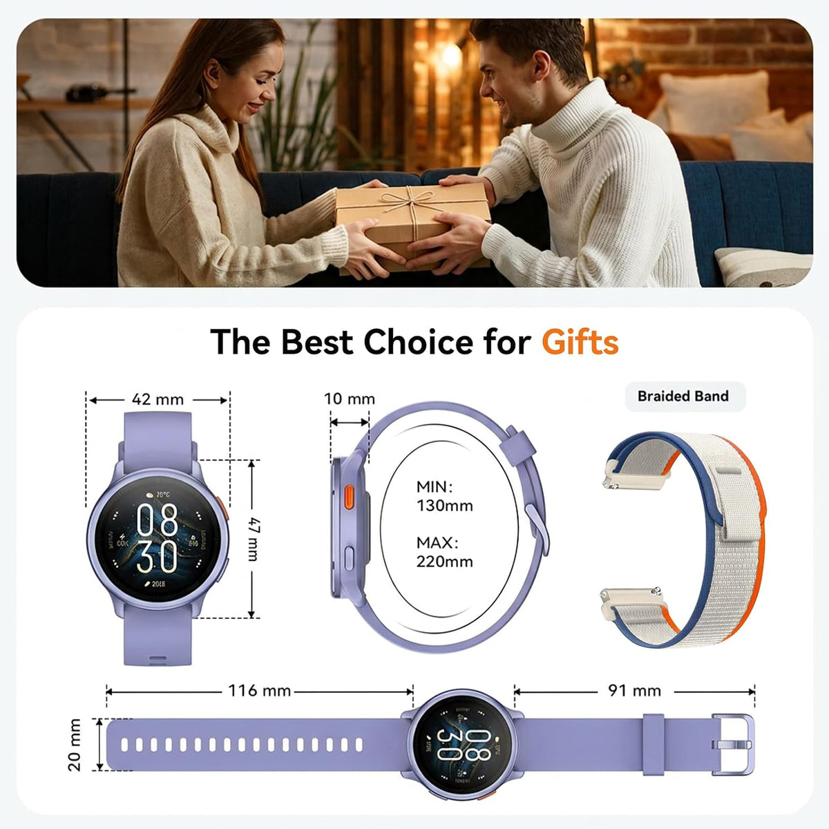 aeac Smart Watch for Women, 1.27" HD Smartwatch (Answer/Make Calls)