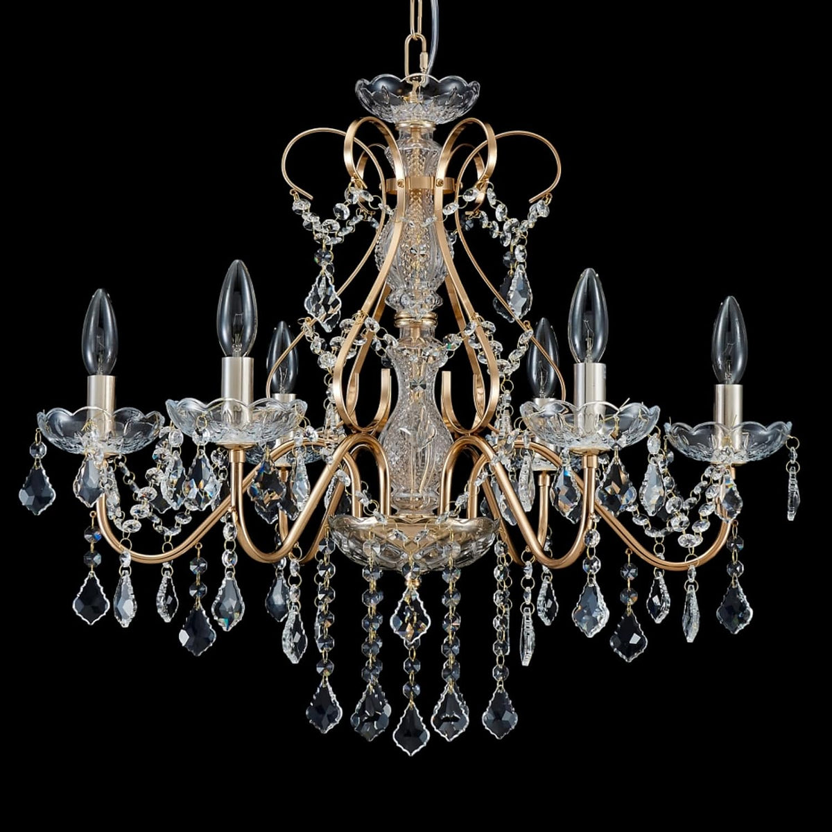 Saint Mossi 6 Light Crystal Chandelier Light Fixture Modern Chandelier Crysta...