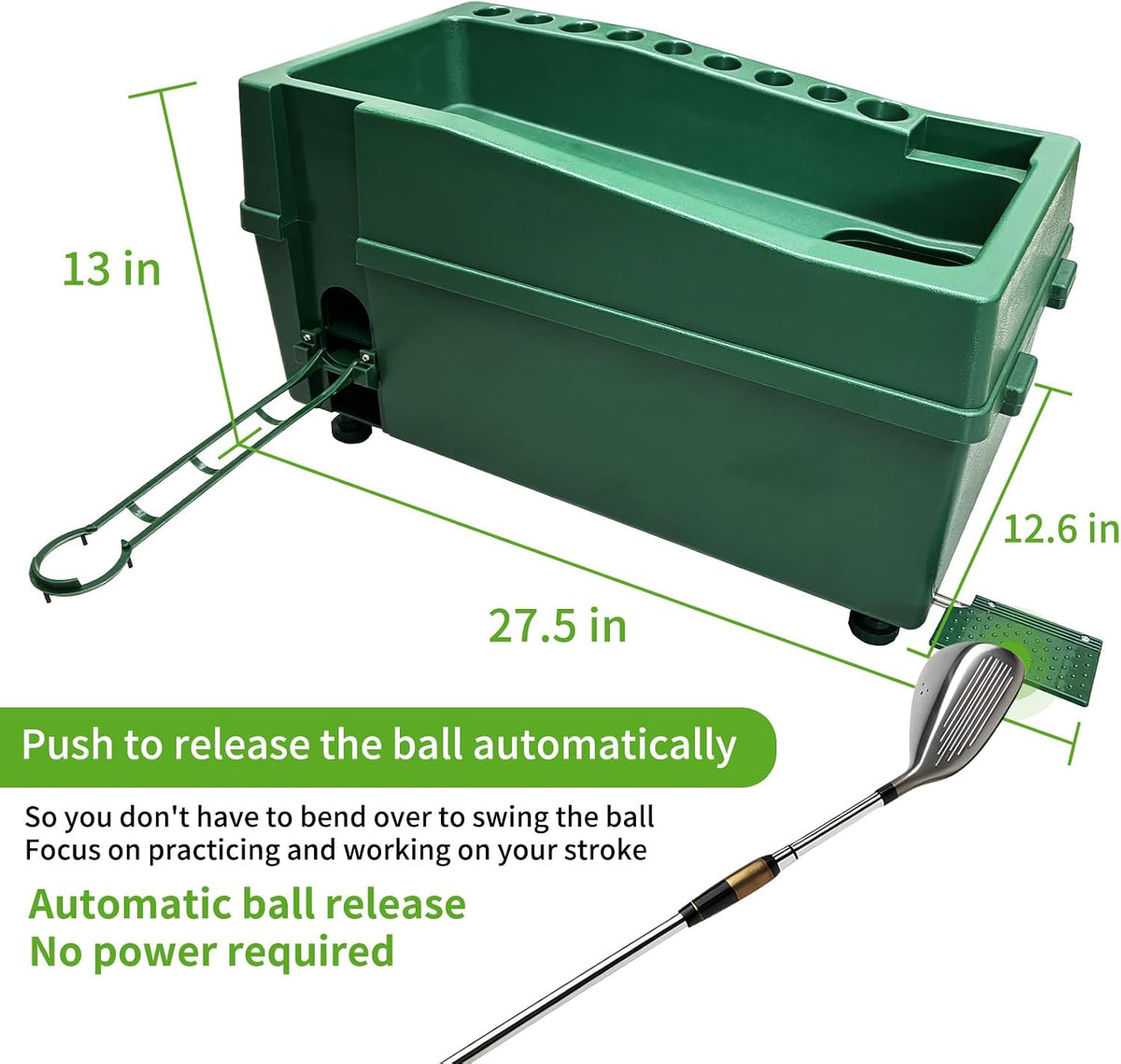 JJM Automatic Golf Ball Dispenser for Indoor Simulators and Golf Training