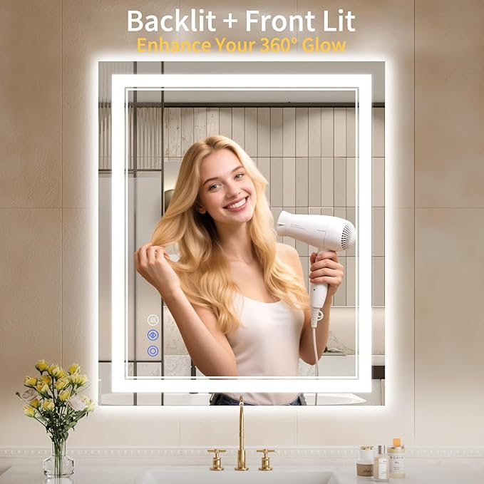30"x36" LED Bathroom Mirror