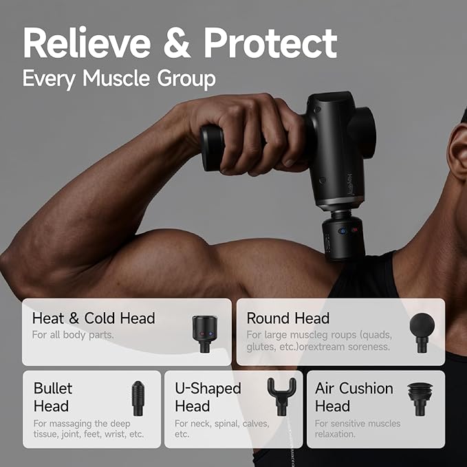 HEYCHY Percussion Massage Gun Deep Tissue
