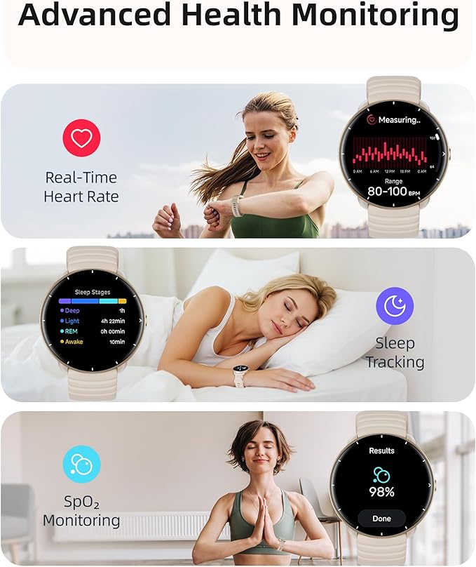 Parsonver Smart Watch for Swimming, 5ATM Waterproof Watch for Pool & Open...