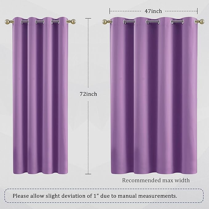 DUALIFE Blackout Solid Curtains